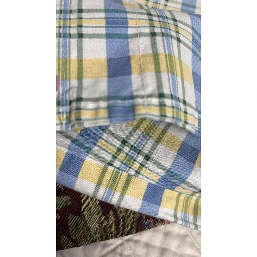 Waverly‎ Window Valances Blue Yellow Plaid 73